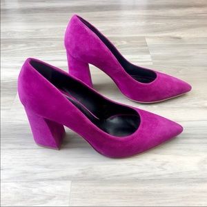 NWOT Rebecca Minkoff Sheila Suede Pink Pumps